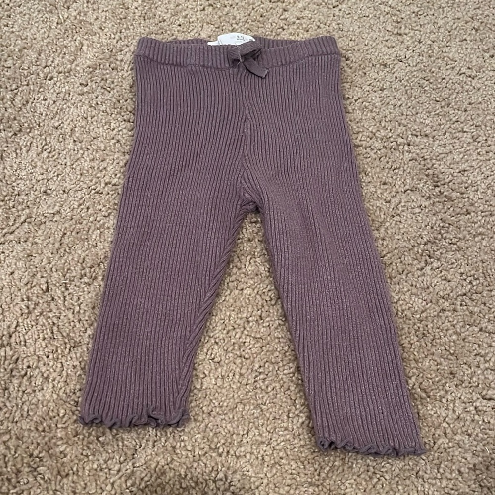 Zara girls’ ribbed leggings